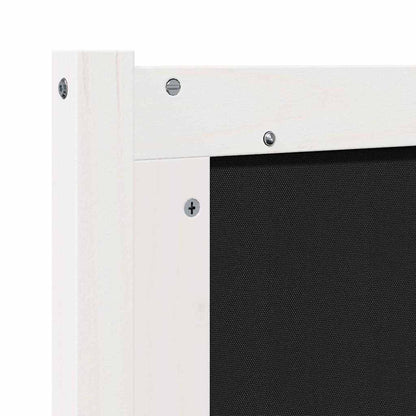 Kopfteil Sonstiges Weiß und Hellgrau 180 cm Massivholz Kiefer