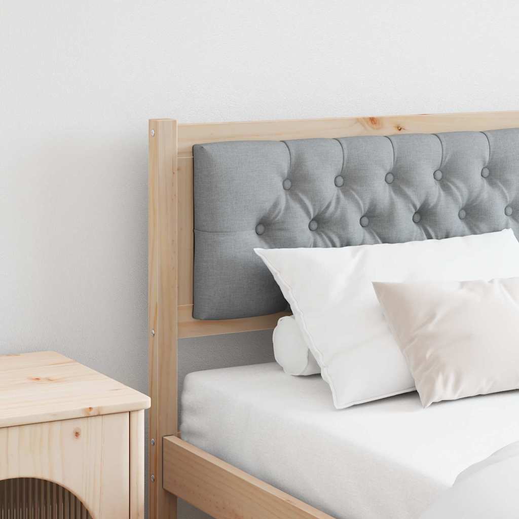 vidaXL Kopfteil Sonstiges Braun und hellgrau 160 cm Massivholz Kiefer