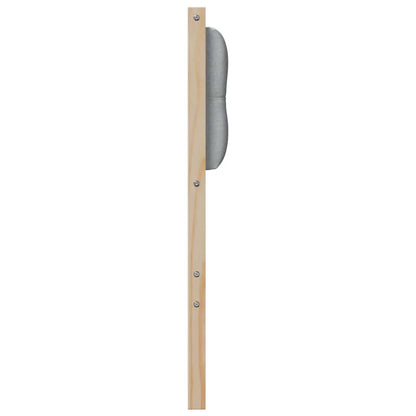 vidaXL Kopfteil Sonstiges Braun und hellgrau 160 cm Massivholz Kiefer