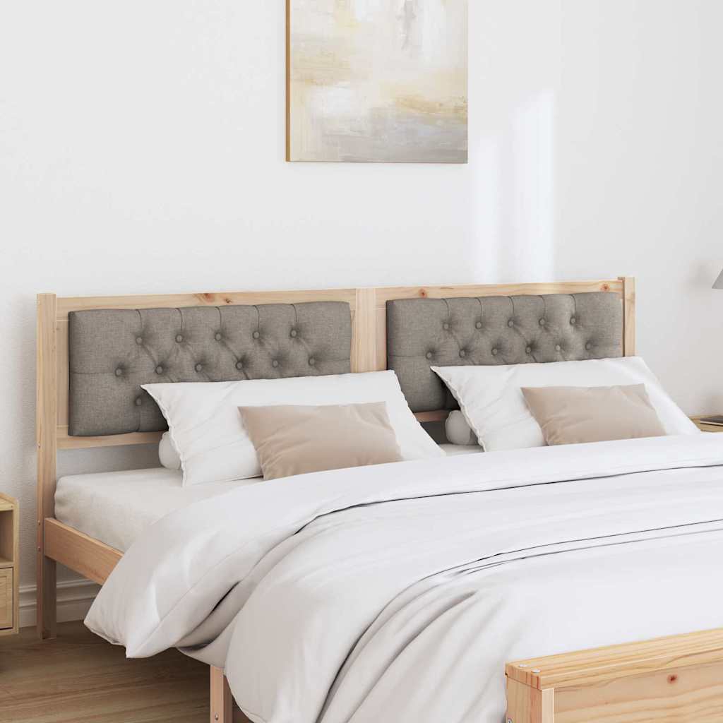 vidaXL Kopfteil Sonstiges Braun und Taupe 160 cm Massivholz Kiefer