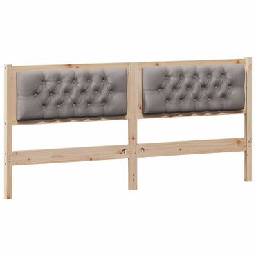 vidaXL Kopfteil Sonstiges Braun und Taupe 160 cm Massivholz Kiefer