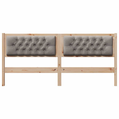 vidaXL Kopfteil Sonstiges Braun und Taupe 160 cm Massivholz Kiefer