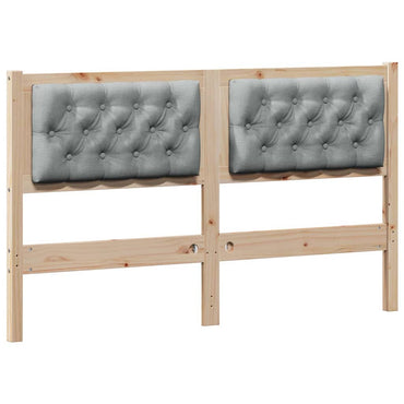vidaXL Kopfteil Sonstiges Braun und hellgrau 150 cm Massivholz Kiefer
