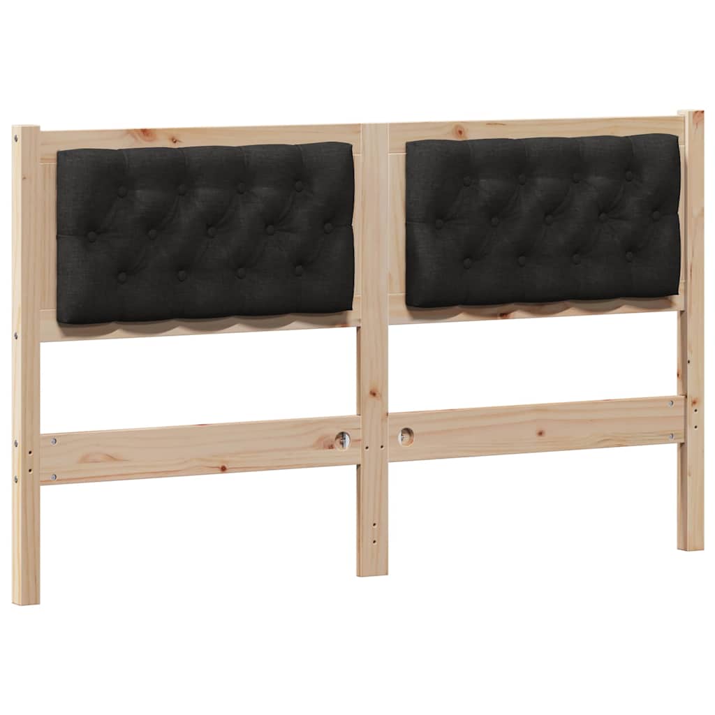 vidaXL Kopfteil Sonstiges Braun und Schwarz 150 cm Massivholz Kiefer