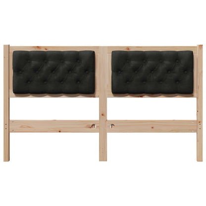 vidaXL Kopfteil Sonstiges Braun und Schwarz 150 cm Massivholz Kiefer