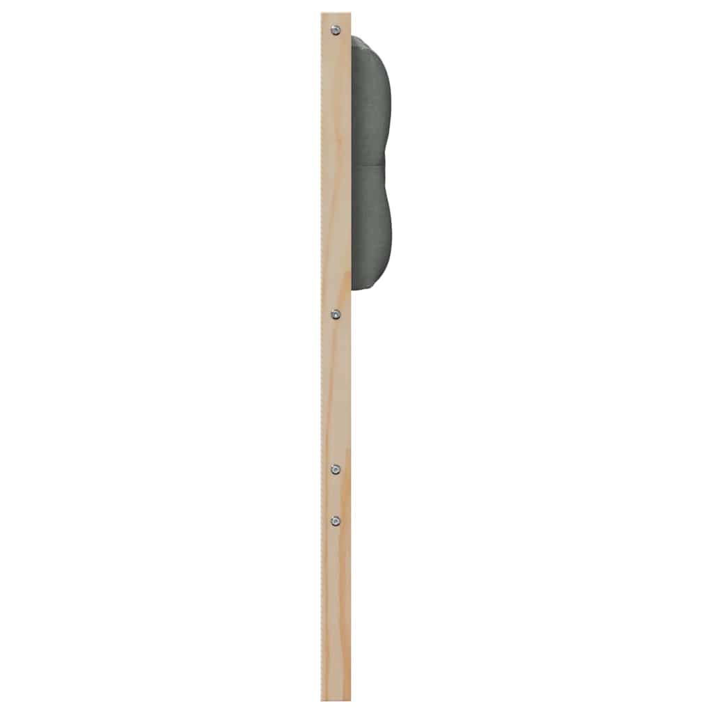 vidaXL Kopfteil Braun und Dunkelgrau 140 cm Massivholz Kiefer