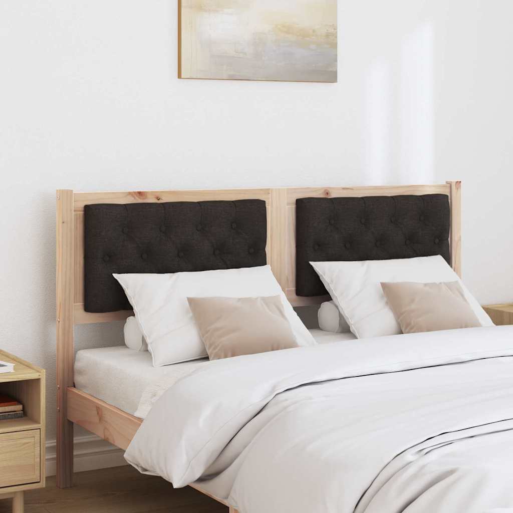 vidaXL Kopfteil Sonstiges Braun und Schwarz 140 cm Massivholz Kiefer
