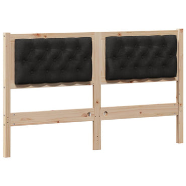 vidaXL Kopfteil Sonstiges Braun und Schwarz 140 cm Massivholz Kiefer