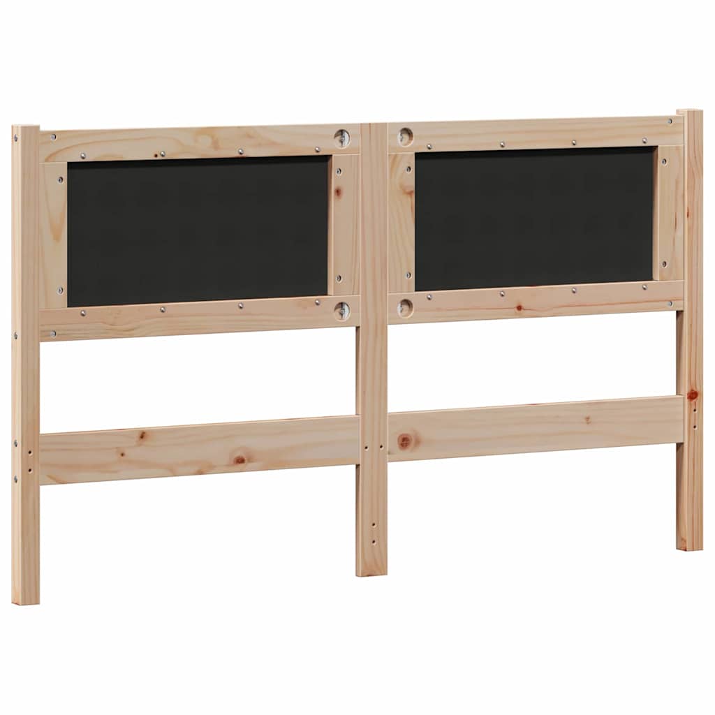 vidaXL Kopfteil Sonstiges Braun und Schwarz 140 cm Massivholz Kiefer