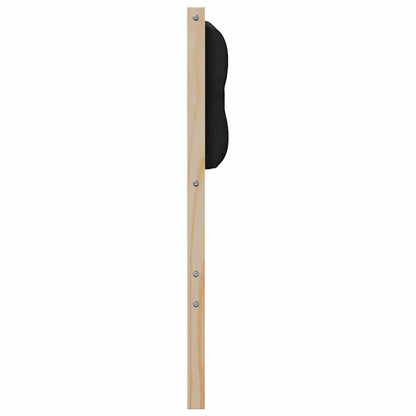 vidaXL Kopfteil Sonstiges Braun und Schwarz 140 cm Massivholz Kiefer