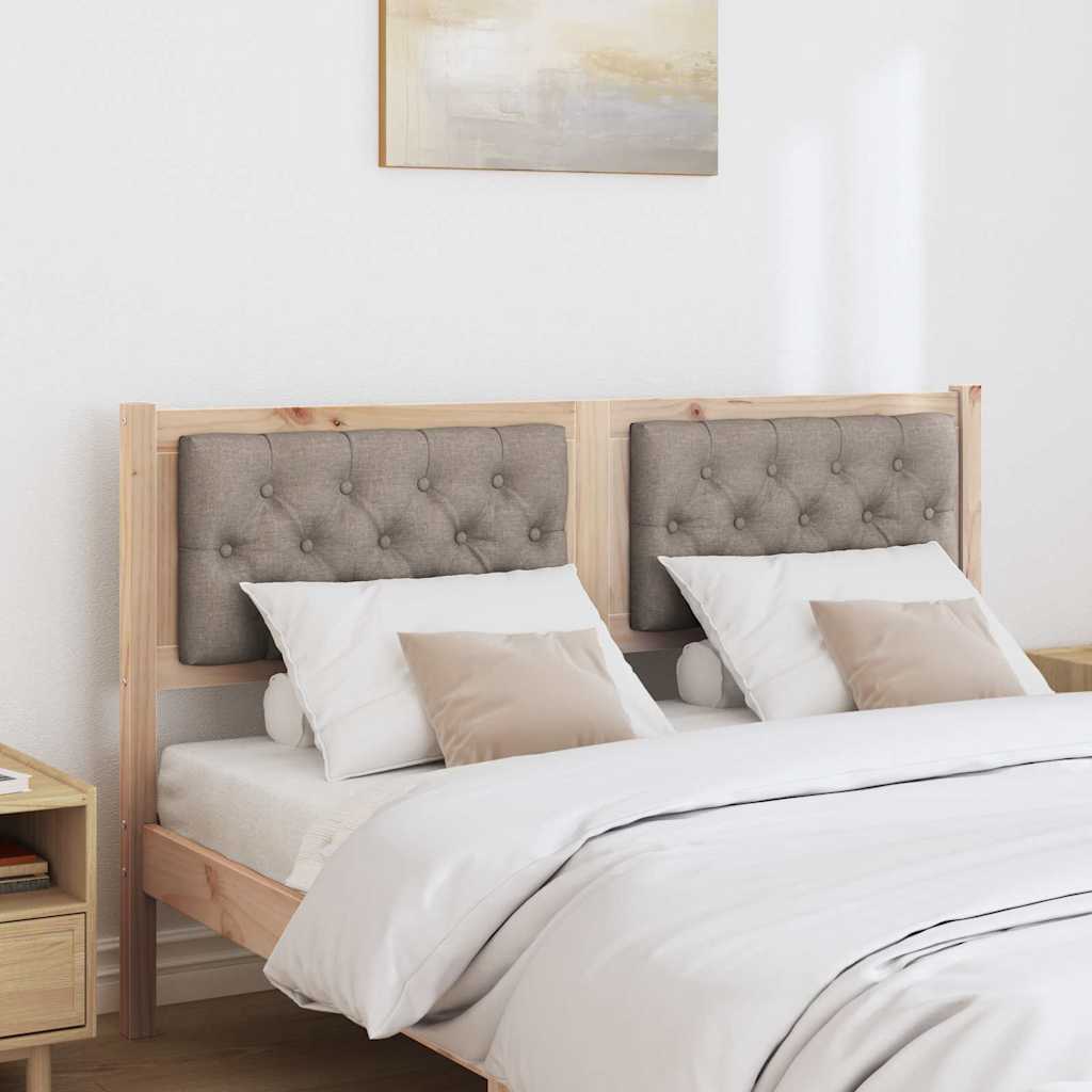 vidaXL Kopfteil Sonstiges Braun und Taupe 140 cm Massivholz Kiefer
