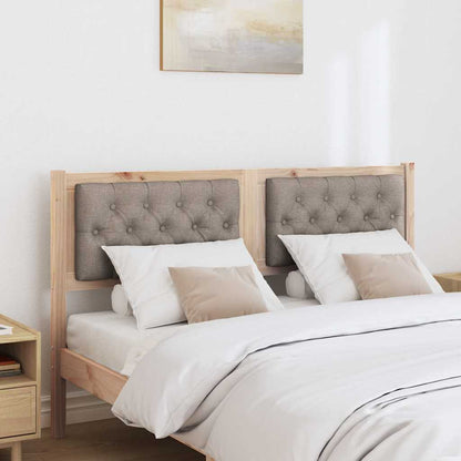 vidaXL Kopfteil Sonstiges Braun und Taupe 140 cm Massivholz Kiefer
