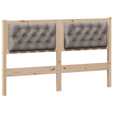 vidaXL Kopfteil Sonstiges Braun und Taupe 140 cm Massivholz Kiefer
