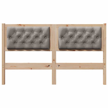 vidaXL Kopfteil Sonstiges Braun und Taupe 140 cm Massivholz Kiefer