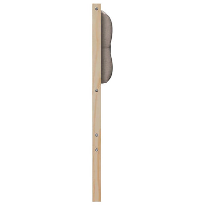 vidaXL Kopfteil Sonstiges Braun und Taupe 140 cm Massivholz Kiefer