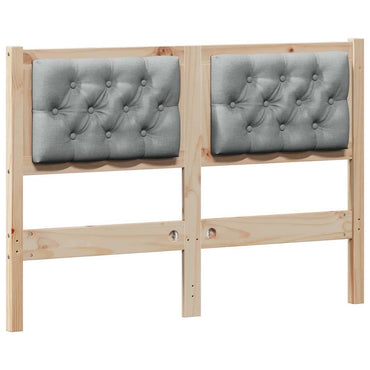 vidaXL Kopfteil Sonstiges Braun und hellgrau 135 cm Massivholz Kiefer