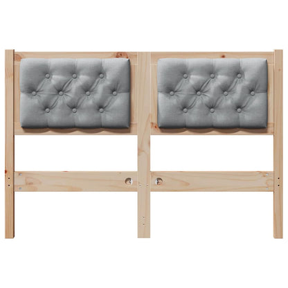 vidaXL Kopfteil Sonstiges Braun und hellgrau 135 cm Massivholz Kiefer