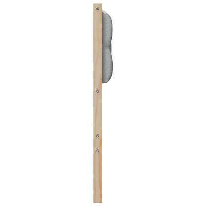 vidaXL Kopfteil Sonstiges Braun und hellgrau 135 cm Massivholz Kiefer