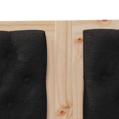 vidaXL Kopfteil Sonstiges Braun und Schwarz 135 cm Massivholz Kiefer