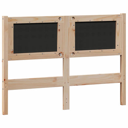 vidaXL Kopfteil Sonstiges Braun und Schwarz 135 cm Massivholz Kiefer
