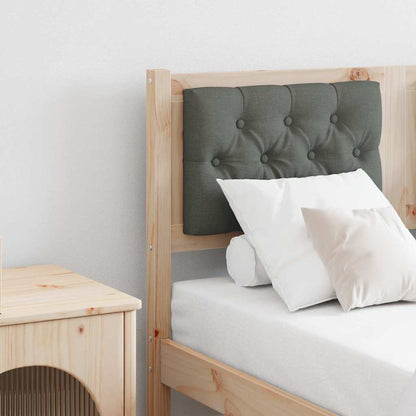 vidaXL Kopfteil Braun und Dunkelgrau 120 cm Massivholz Kiefer