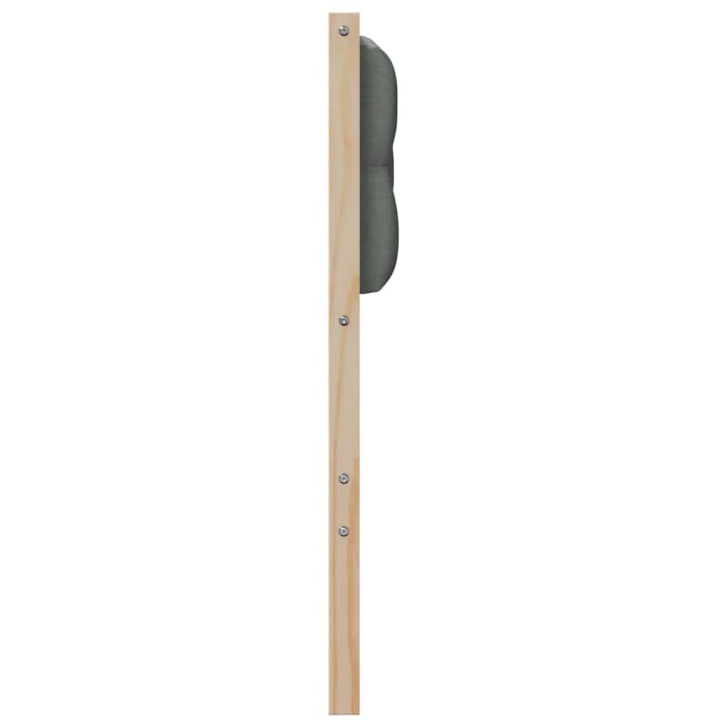 vidaXL Kopfteil Braun und Dunkelgrau 120 cm Massivholz Kiefer