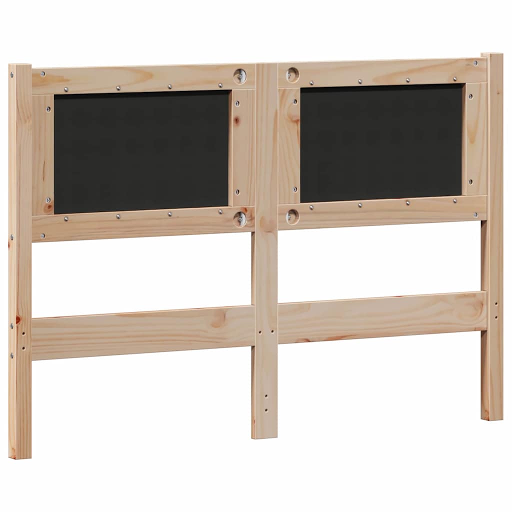 vidaXL Kopfteil Sonstiges Braun und Schwarz 120 cm Massivholz Kiefer