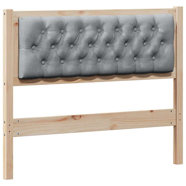 vidaXL Kopfteil Sonstiges Braun und hellgrau 100 cm Massivholz Kiefer