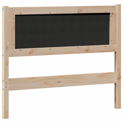 Kopfteil Sonstiges Braun und hellgrau 100 cm Massivholz Kiefer