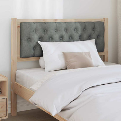 vidaXL Kopfteil Braun und Dunkelgrau 100 cm Massivholz Kiefer