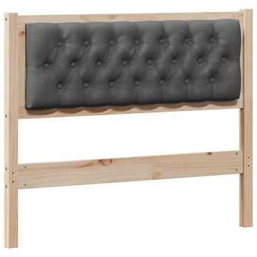 vidaXL Kopfteil Braun und Dunkelgrau 100 cm Massivholz Kiefer