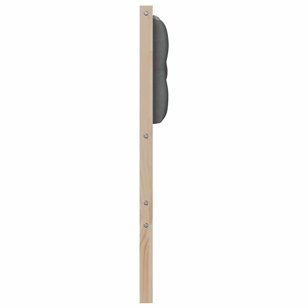 vidaXL Kopfteil Braun und Dunkelgrau 100 cm Massivholz Kiefer