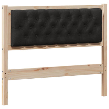 vidaXL Kopfteil Sonstiges Braun und Schwarz 100 cm Massivholz Kiefer