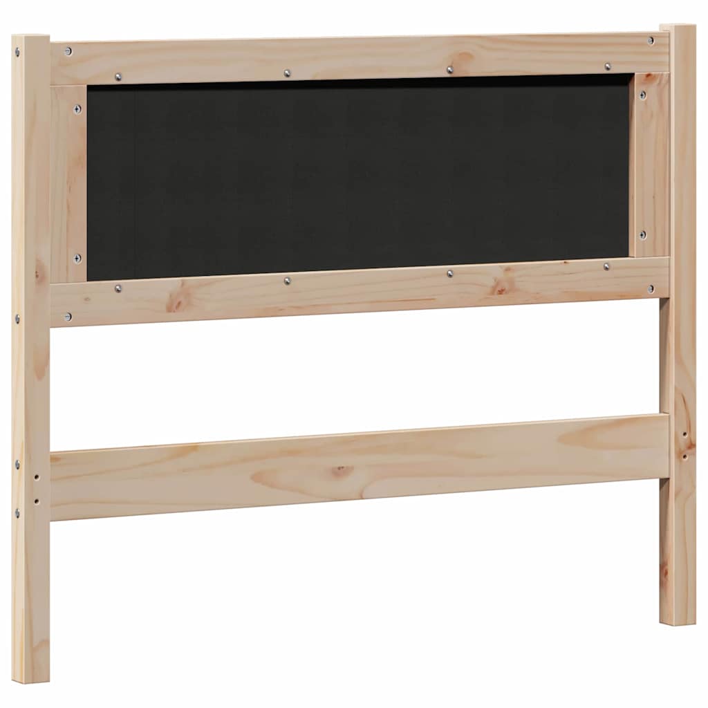 vidaXL Kopfteil Sonstiges Braun und Schwarz 100 cm Massivholz Kiefer