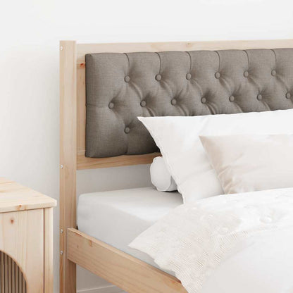 vidaXL Kopfteil Sonstiges Braun und Taupe 100 cm Massivholz Kiefer