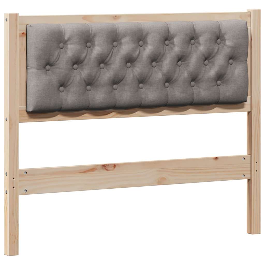 vidaXL Kopfteil Sonstiges Braun und Taupe 100 cm Massivholz Kiefer
