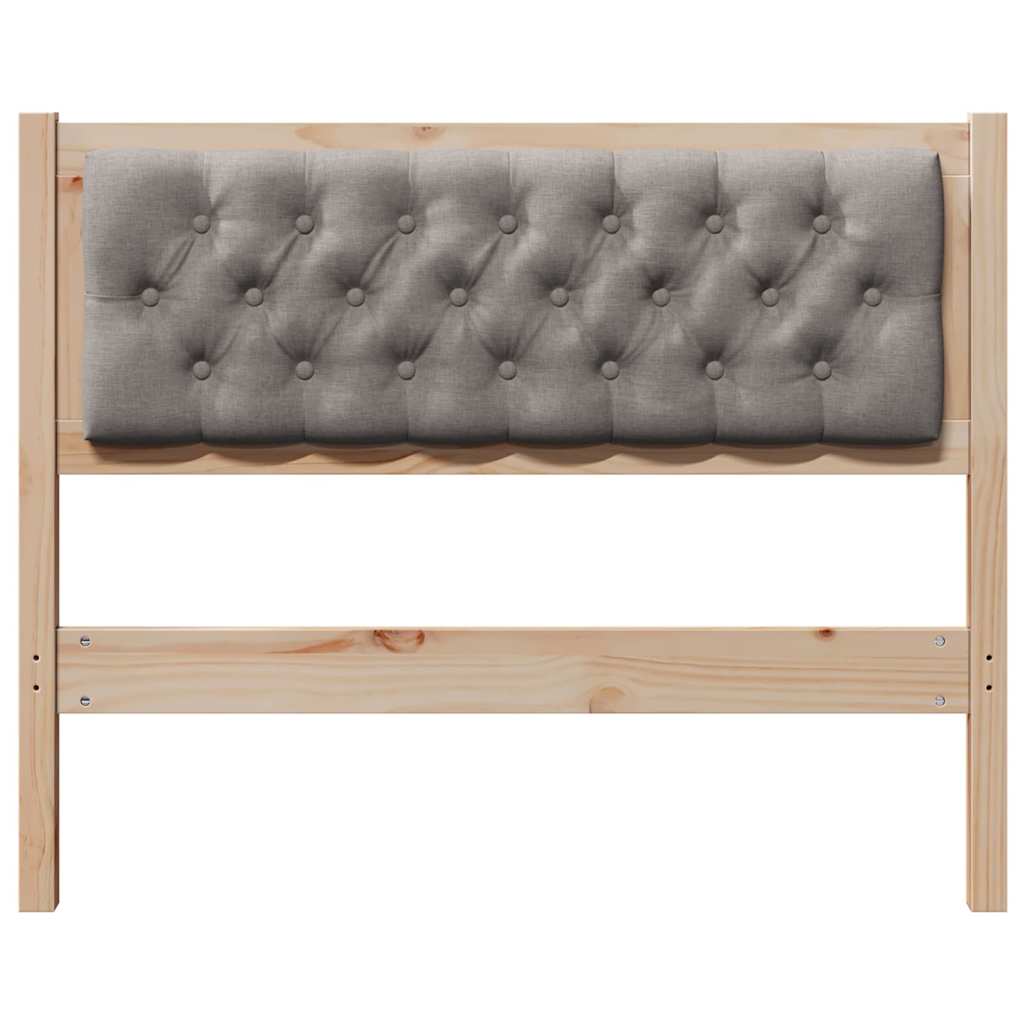 vidaXL Kopfteil Sonstiges Braun und Taupe 100 cm Massivholz Kiefer