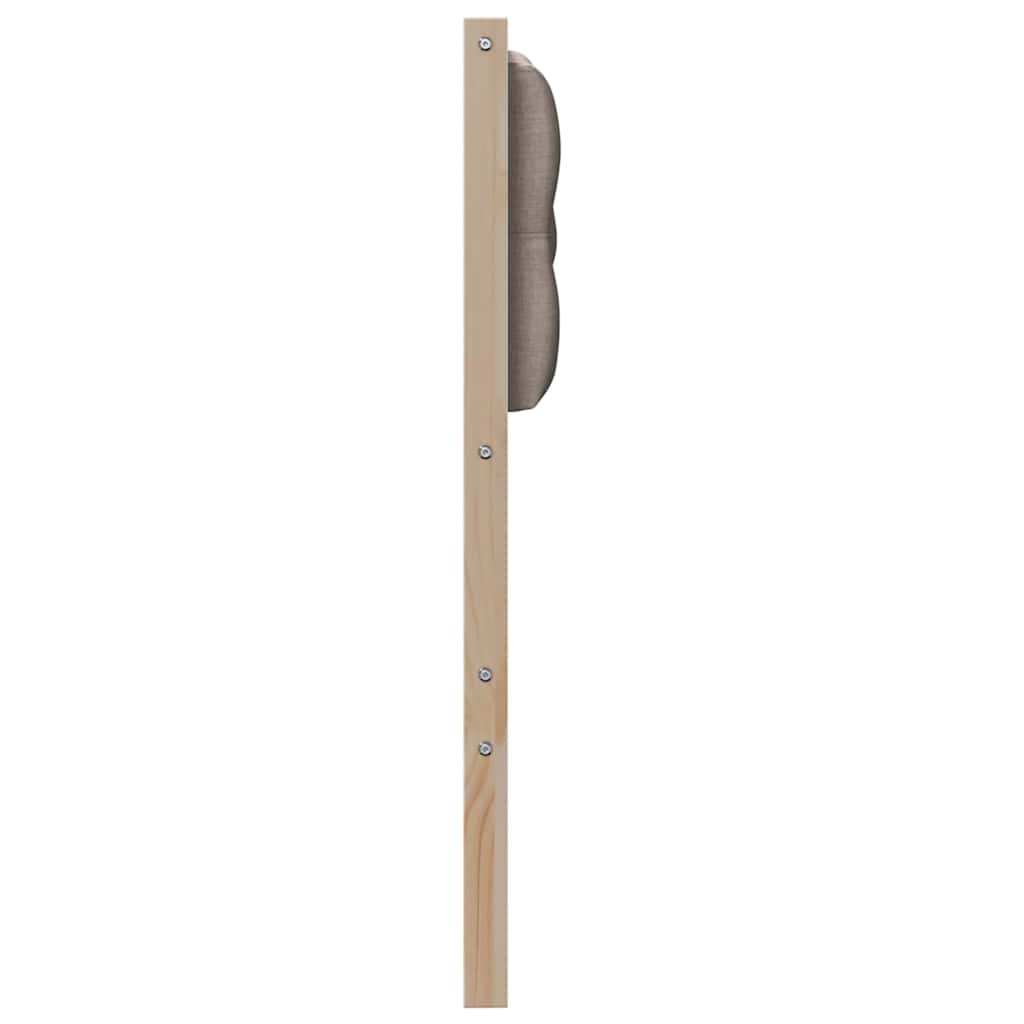 vidaXL Kopfteil Sonstiges Braun und Taupe 100 cm Massivholz Kiefer