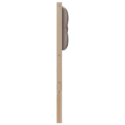 vidaXL Kopfteil Sonstiges Braun und Taupe 100 cm Massivholz Kiefer