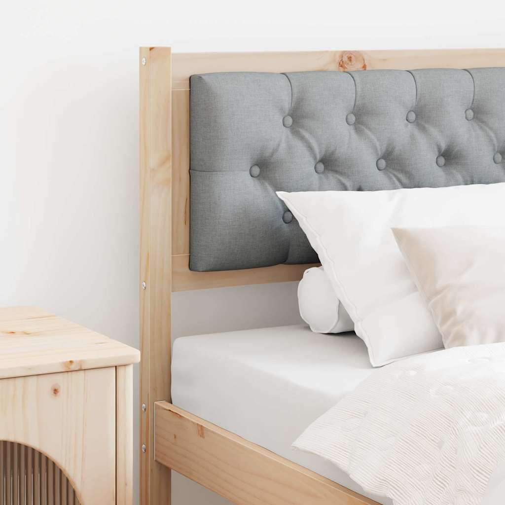 Kopfteil Sonstiges Braun und hellgrau 90 cm Massivholz Kiefer