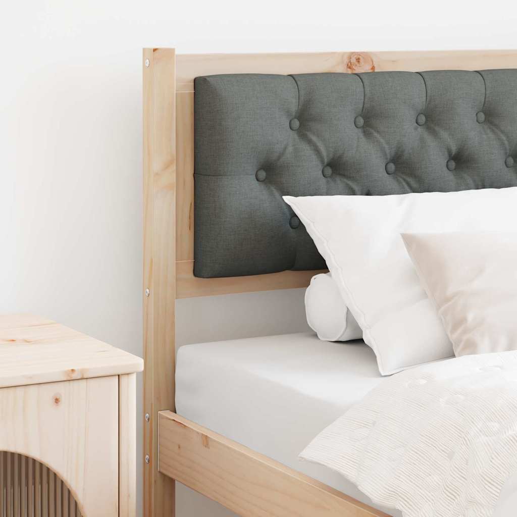 vidaXL Kopfteil Sonstiges Braun und Dunkelgrau 90 cm Massivholz Kiefer