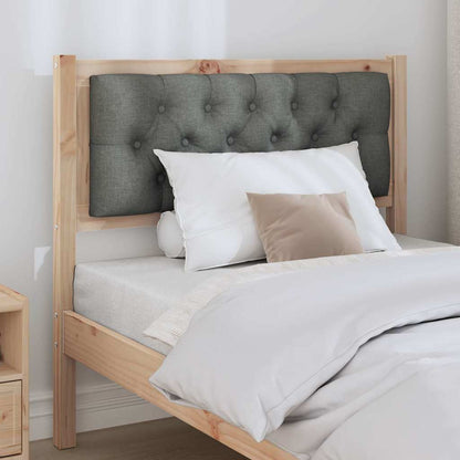 vidaXL Kopfteil Sonstiges Braun und Dunkelgrau 90 cm Massivholz Kiefer