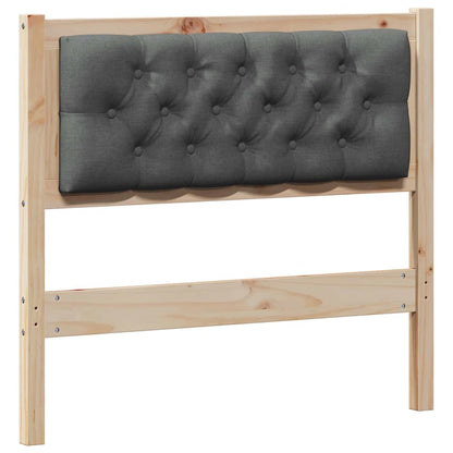 vidaXL Kopfteil Sonstiges Braun und Dunkelgrau 90 cm Massivholz Kiefer