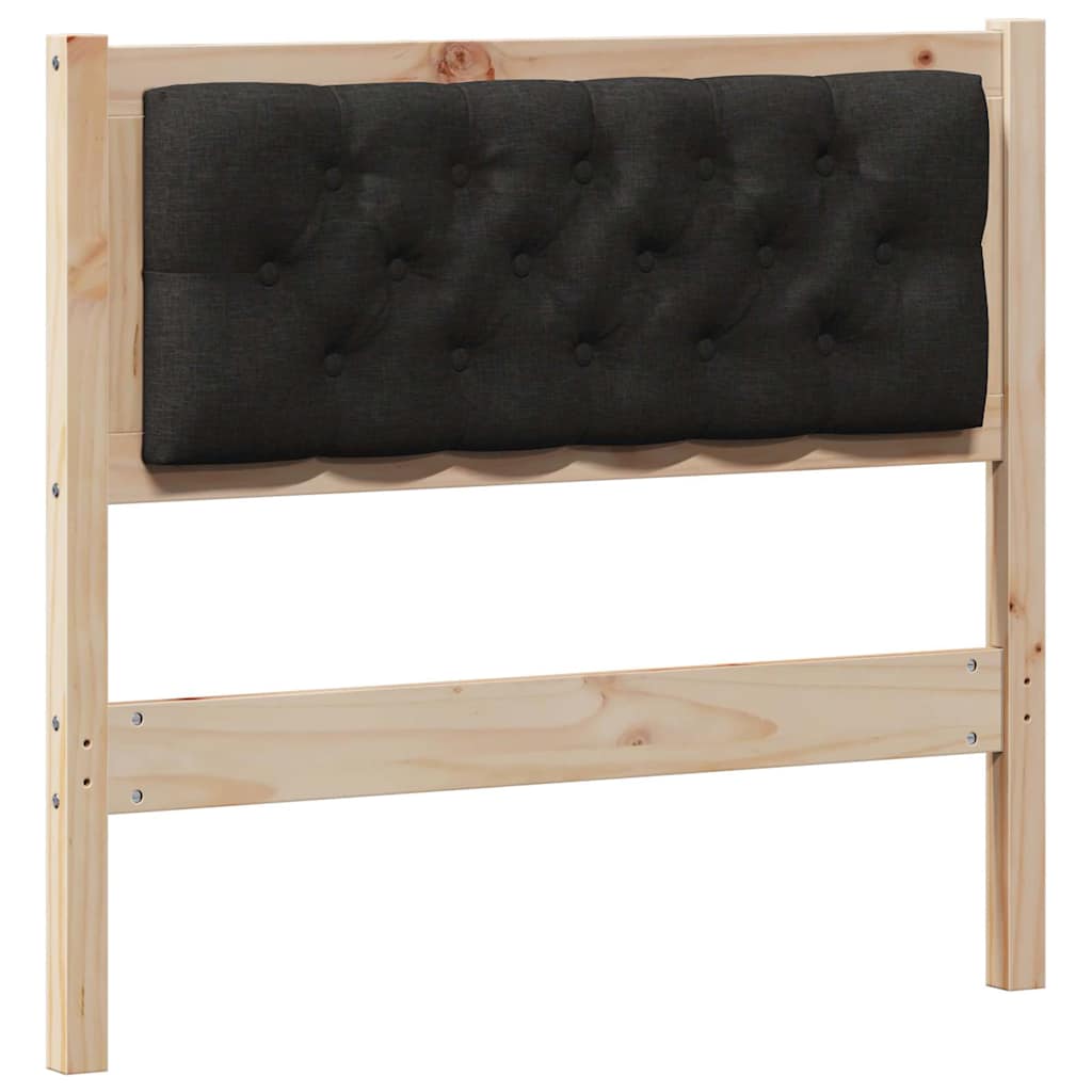 vidaXL Kopfteil Sonstiges Braun und Schwarz 90 cm Massivholz Kiefer