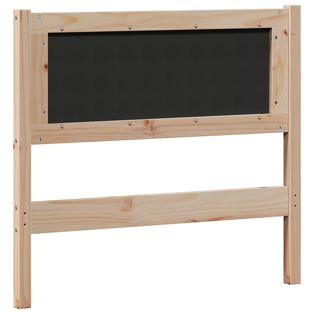 vidaXL Kopfteil Sonstiges Braun und Schwarz 90 cm Massivholz Kiefer