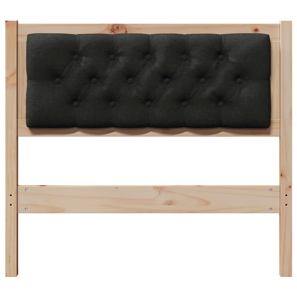 vidaXL Kopfteil Sonstiges Braun und Schwarz 90 cm Massivholz Kiefer