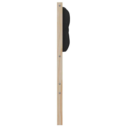 vidaXL Kopfteil Sonstiges Braun und Schwarz 90 cm Massivholz Kiefer