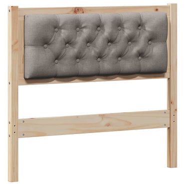 vidaXL Kopfteil Sonstiges Braun und Taupe 90 cm Massivholz Kiefer