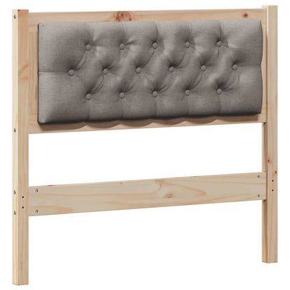 vidaXL Kopfteil Sonstiges Braun und Taupe 90 cm Massivholz Kiefer