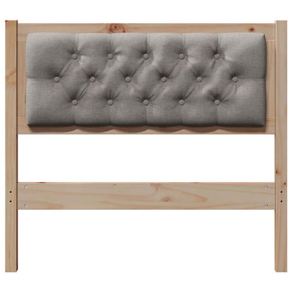 vidaXL Kopfteil Sonstiges Braun und Taupe 90 cm Massivholz Kiefer